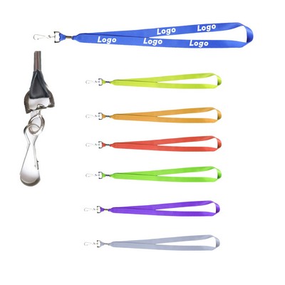 3/4" Custom Dye-Sublimation metal swivel hook Lanyards