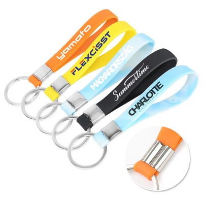 Silicone Wristband Keyring