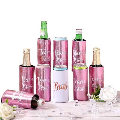 Slim Metallic Neoprene Collapsible Coolie