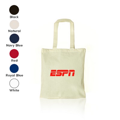 Medium Cotton Tote Bag with Bottom Gusset