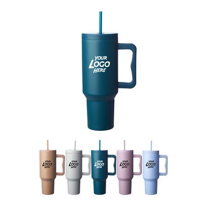 Madison 40 oz Tumbler with Handle and Straw Lid