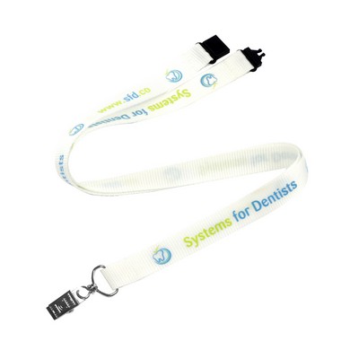 3/4" Full Color Heavy Duty Lanyards W/Safety Release