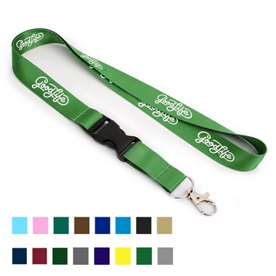 Full Color Lanyard With Lobster Hook And Buckle
