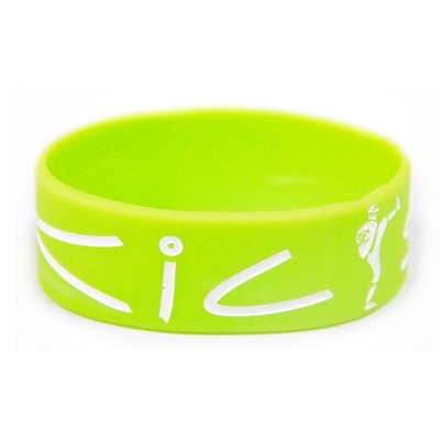 The Big Boy Color Filled Wristbands w/ 1" Width (360º Imprint)