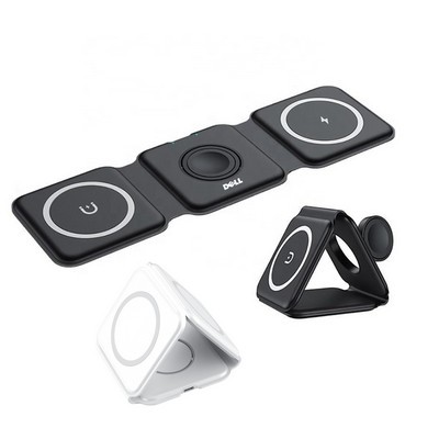 3" 1 Magnetic 15W Collapsible Wireless Charger
