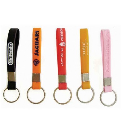 Silicone Keychain Debossed